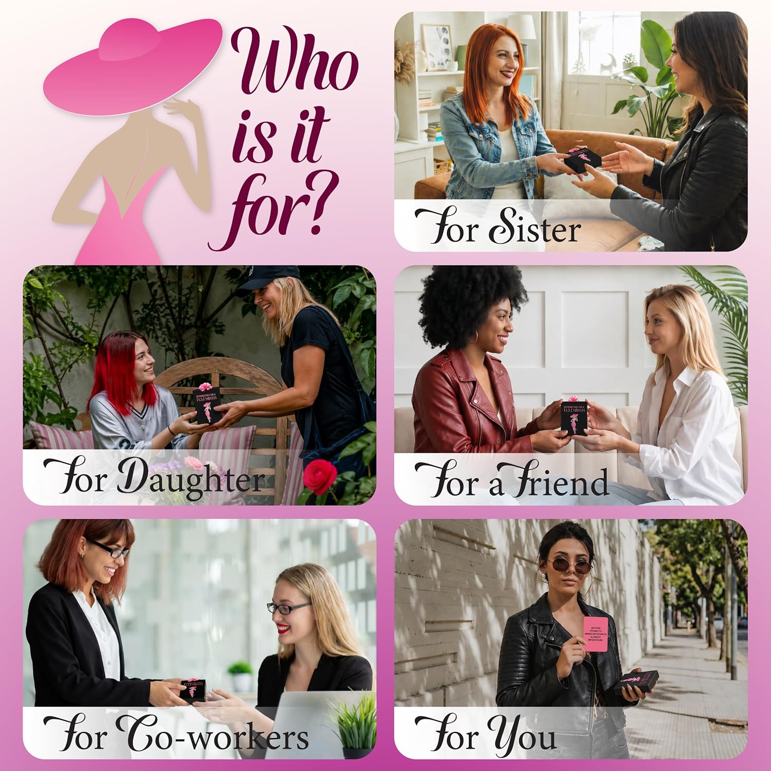 50 Affirmation Cards for Women – Motivational Gift for Her, Best Friend Birthday Gifts, Self-Care – Bold Daily Positive Mindfulness Deck for Confidence & Encouragement