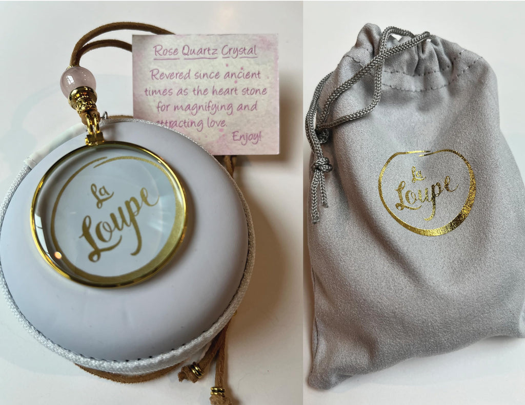 by Wendra Magnifying Necklace with Natural Crystal to Increase Vision & Energy. Handmade