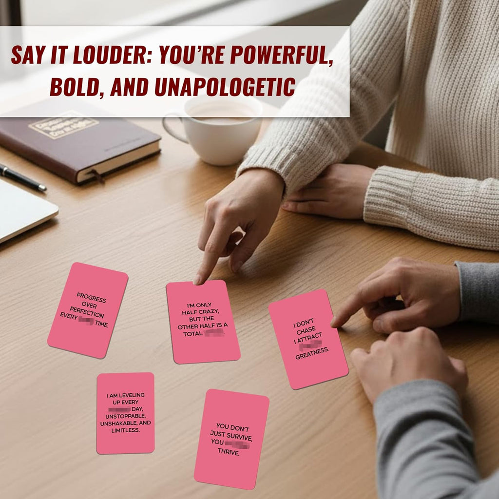 50 Affirmation Cards for Women – Motivational Gift for Her, Best Friend Birthday Gifts, Self-Care – Bold Daily Positive Mindfulness Deck for Confidence & Encouragement