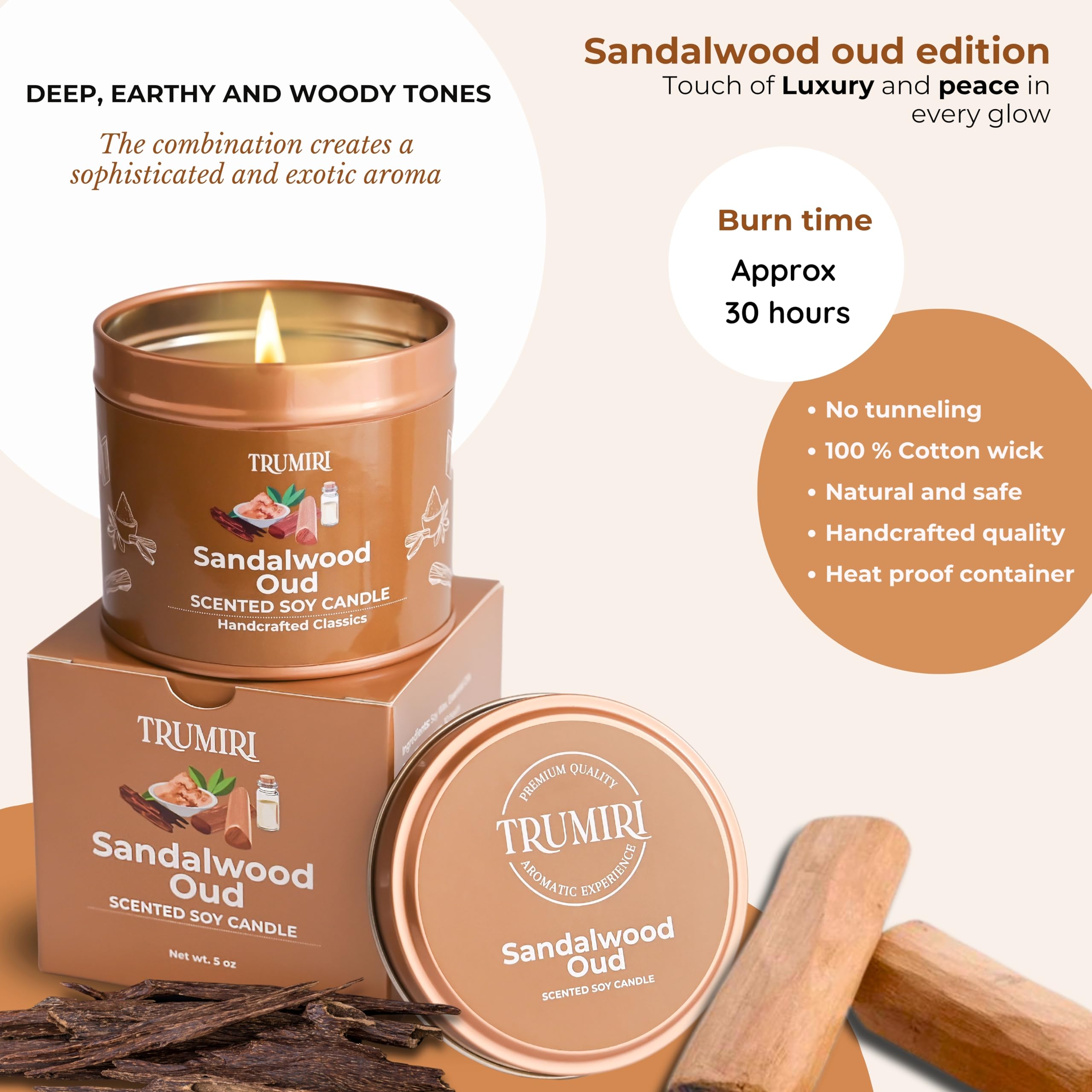 Sage Candle for Cleansing House Negative Energy Smudge Kit - 5oz Soy Wax Natural Clean Organic Non Toxic - Aromatherapy Spiritual Meditation Gifts - Long Lasting Highly Scented Candel with Crystals