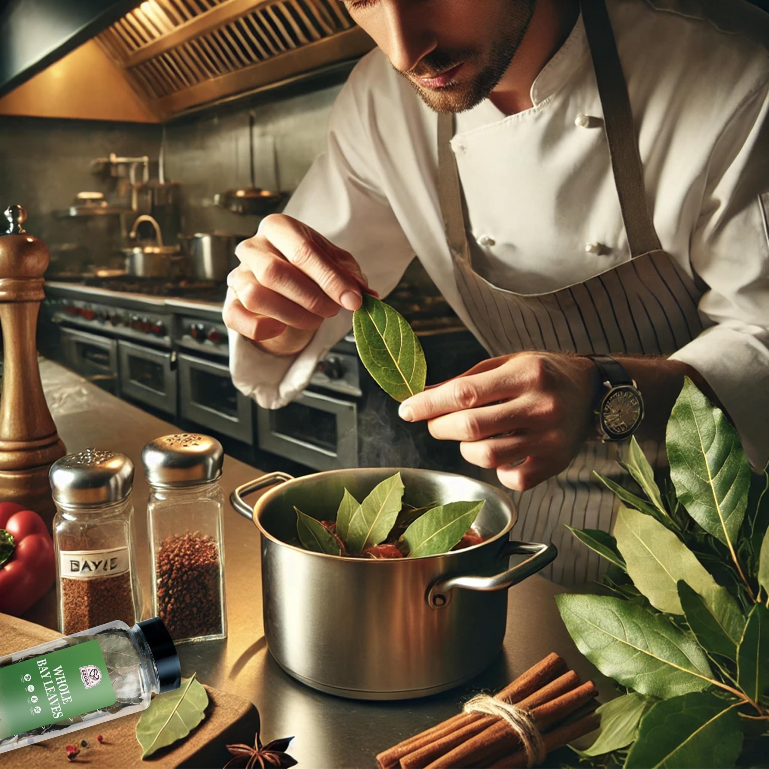 52USA Bay Leaves Whole, 2 oz, Dried Bay Leaves, All Natural, Gluten Free, Caffeine Free, No Sugar, Laurel Herbs for Cooking