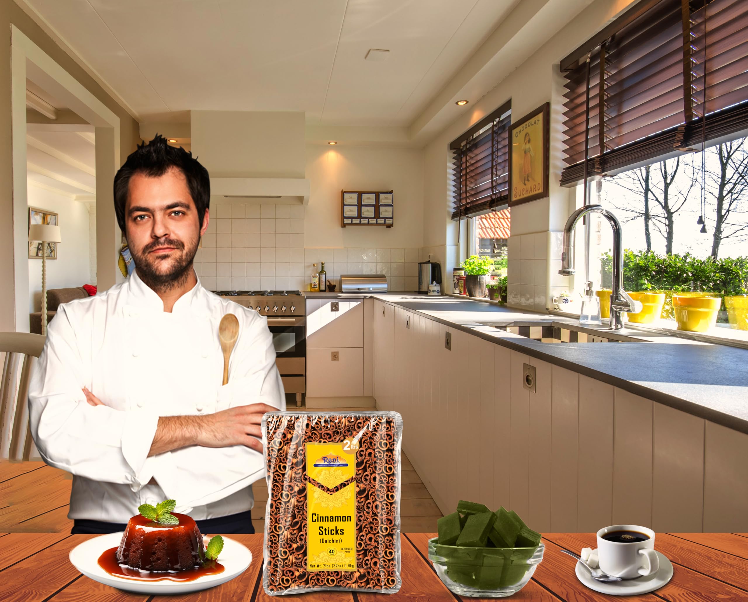 Rani Cinnamon Sticks 7oz (200g) - 36-44 Sticks - Strong Aroma, Perfect for Baking, Cooking & Beverages | 3+ Inches Length - Cassia Saigon Cinnamon from Vietnam | Kosher