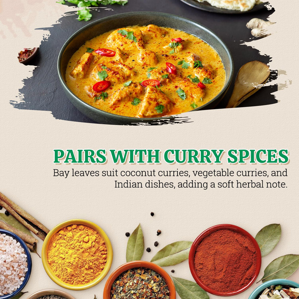 52USA Bay Leaves Whole, 2 oz, Dried Bay Leaves, All Natural, Gluten Free, Caffeine Free, No Sugar, Laurel Herbs for Cooking