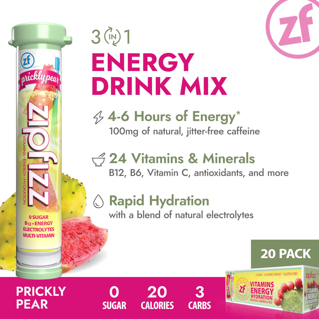 Zipfizz Daily Energy Drink Powder, Variety Pack, 15 Pack | 3-in-1 Sustained Energy, Rapid Hydration, and Essential Vitamins | Sugar-Free | Electrolyte Powder | Contains Vitamin B-12 & Antioxidants