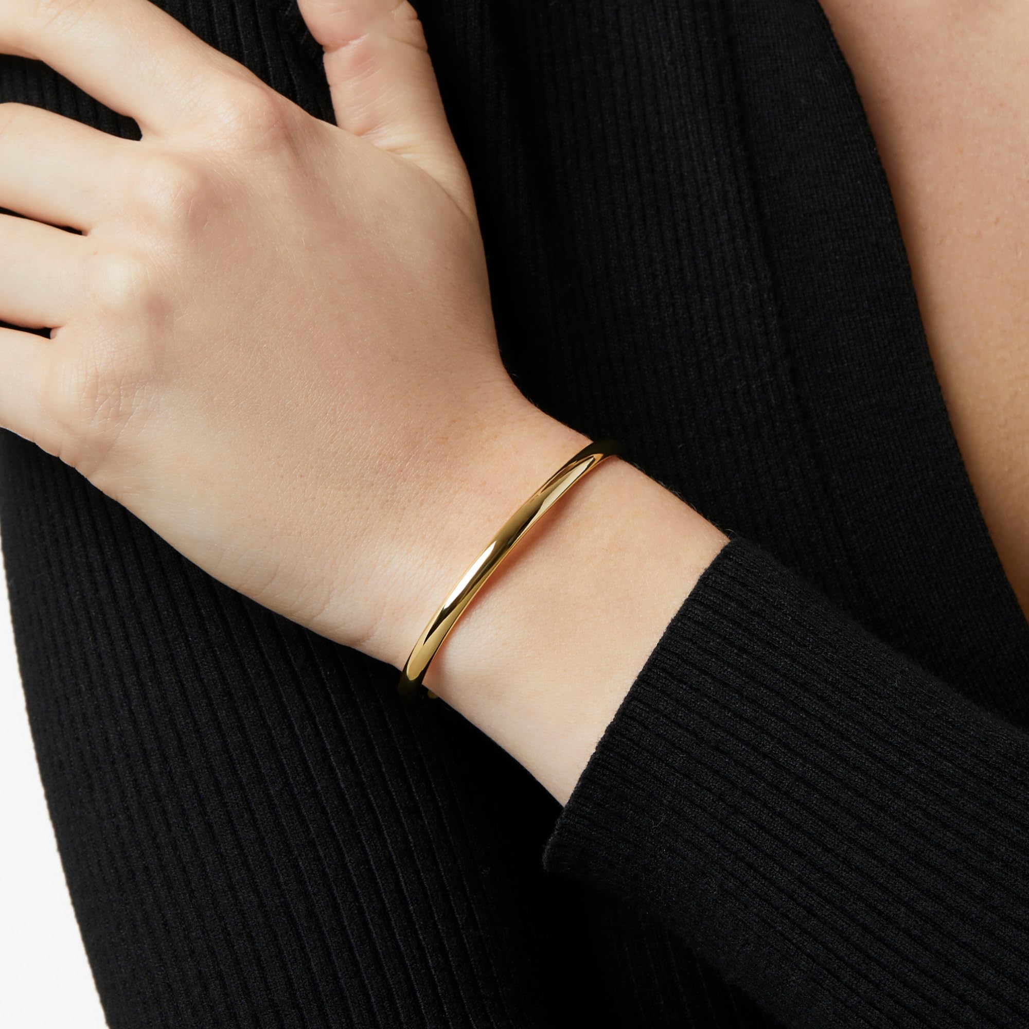 Ana Luisa Bracelets for Women - 14K Gold Plated & Silver Rhodium Bangle and Cuff Bracelets - Sleek Designs Perfect for Layering - Hypoallergenic, Water-Resistant, Tarnish-Free Bracelet for Daily Wear