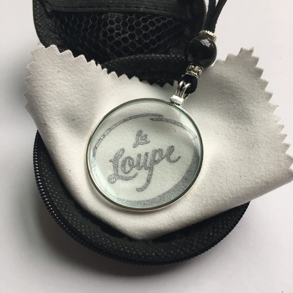 by Wendra Magnifying Necklace with Natural Crystal to Increase Vision & Energy. Handmade