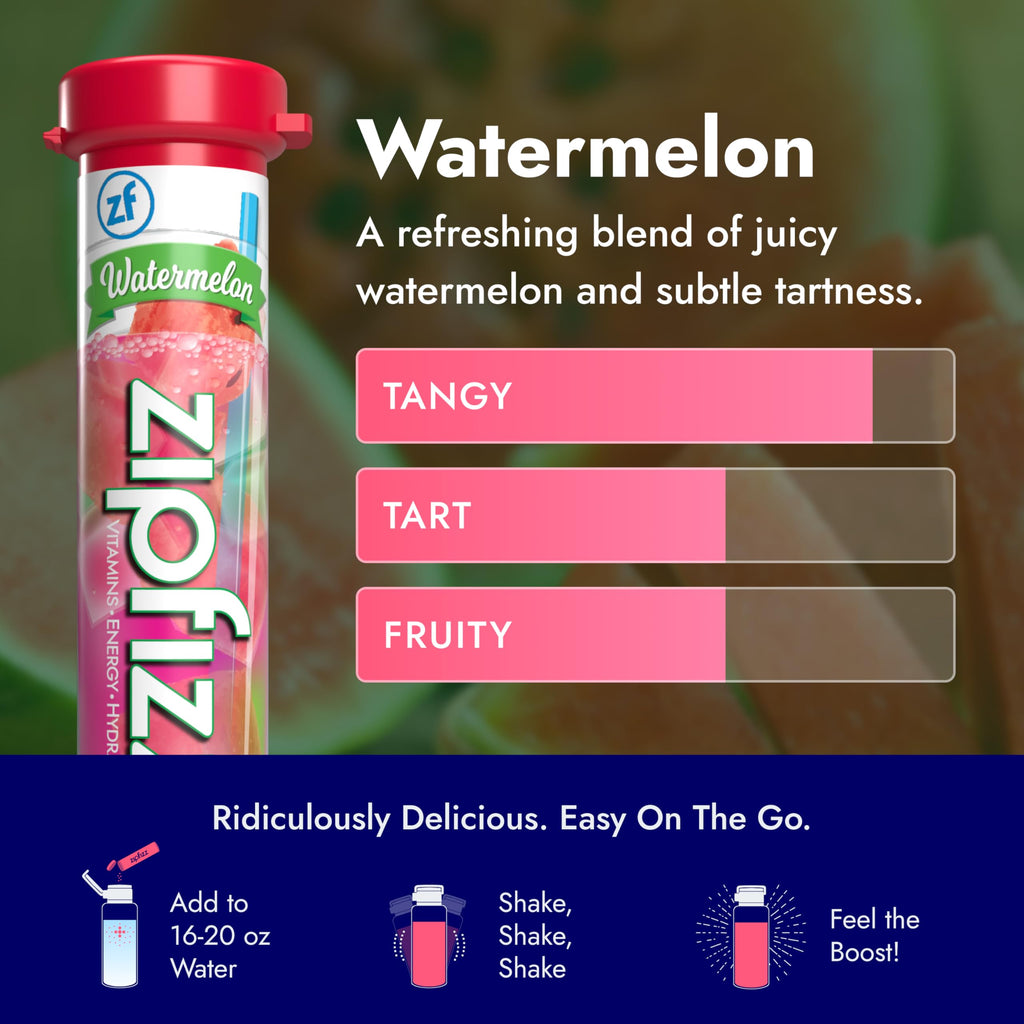 Zipfizz Daily Energy Drink Powder, Variety Pack, 15 Pack | 3-in-1 Sustained Energy, Rapid Hydration, and Essential Vitamins | Sugar-Free | Electrolyte Powder | Contains Vitamin B-12 & Antioxidants