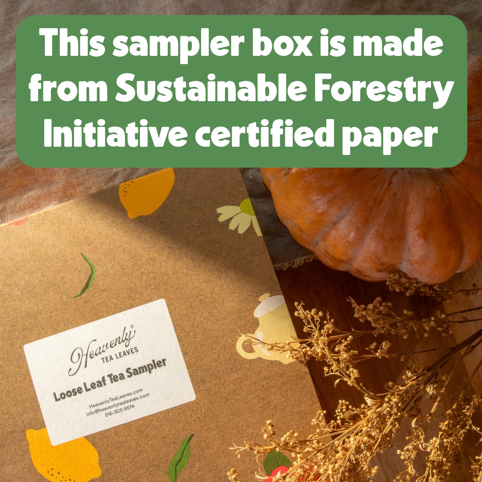 Heavenly Tea Leaves Organic 9 Flavor Variety Pack, Loose Leaf Tea Sampler Gift Set (Approx. 90 Cups) | Assorted Green Black White Herbal Teas, Premium Whole Leaf Collection, Gourmet Box for Tea Lovers | Sampler, Great Iced or Hot, High to No Caffeine