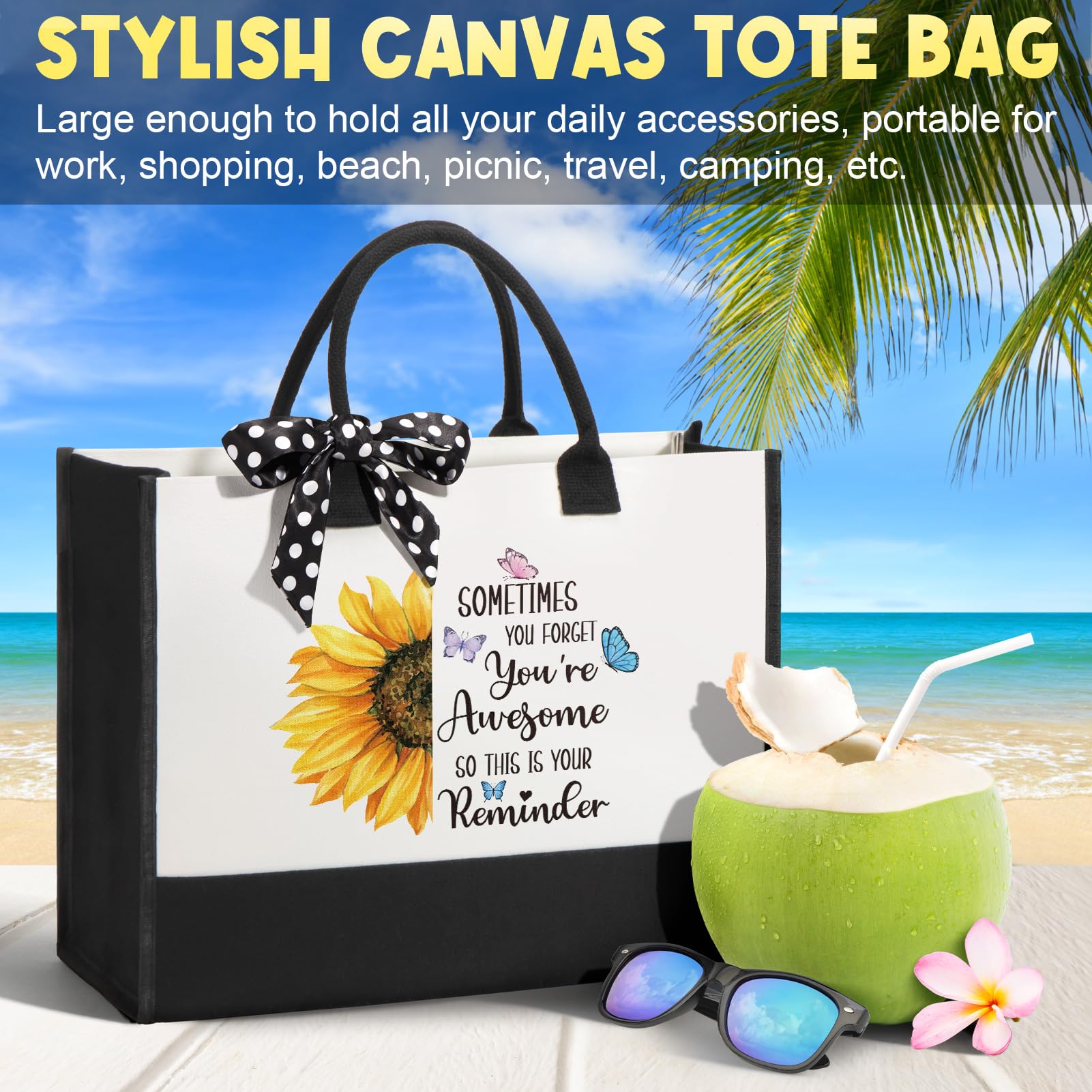 Christian Gifts for Christian Women Faith, Inspirational Religious Gifts for Catholic Women Spiritual Bible Gift Mothers Day Easter Birthday Gift for Womens Mom Sister Friend Wife Coworker w/ Tote Bag