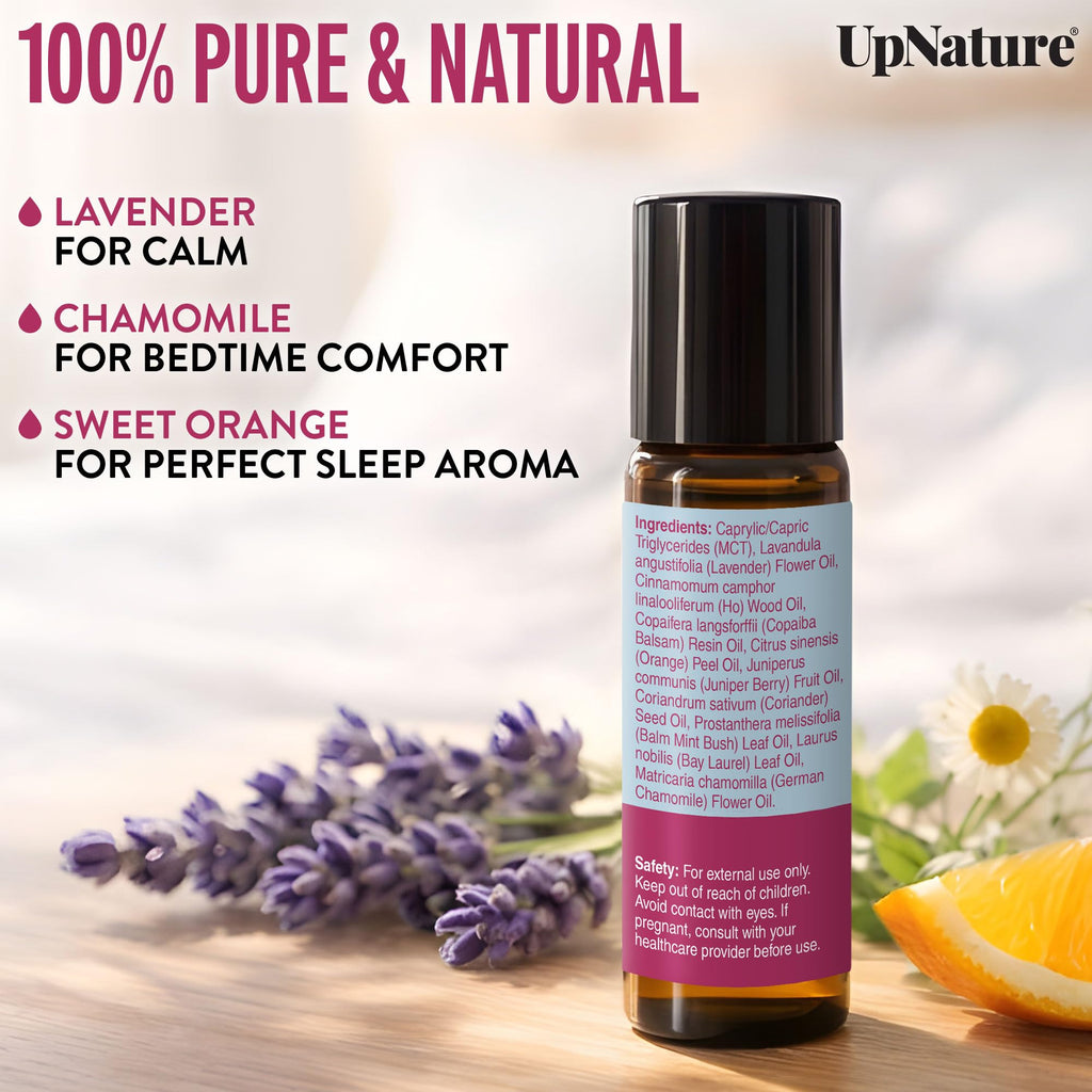 UpNature Calm Essential Oil Roll On - Self Care Gifts for Mom Women Her - 100% Natural Aromatherapy Blend for Relaxation Relief