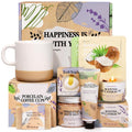 Gifts for Women, Birthday Gift for Women Spa Gifts Self Care Baskets Christmas Gift Relaxing Bath Set with Coffee Cups Latte Mug for Mom Sister Wife Friendship