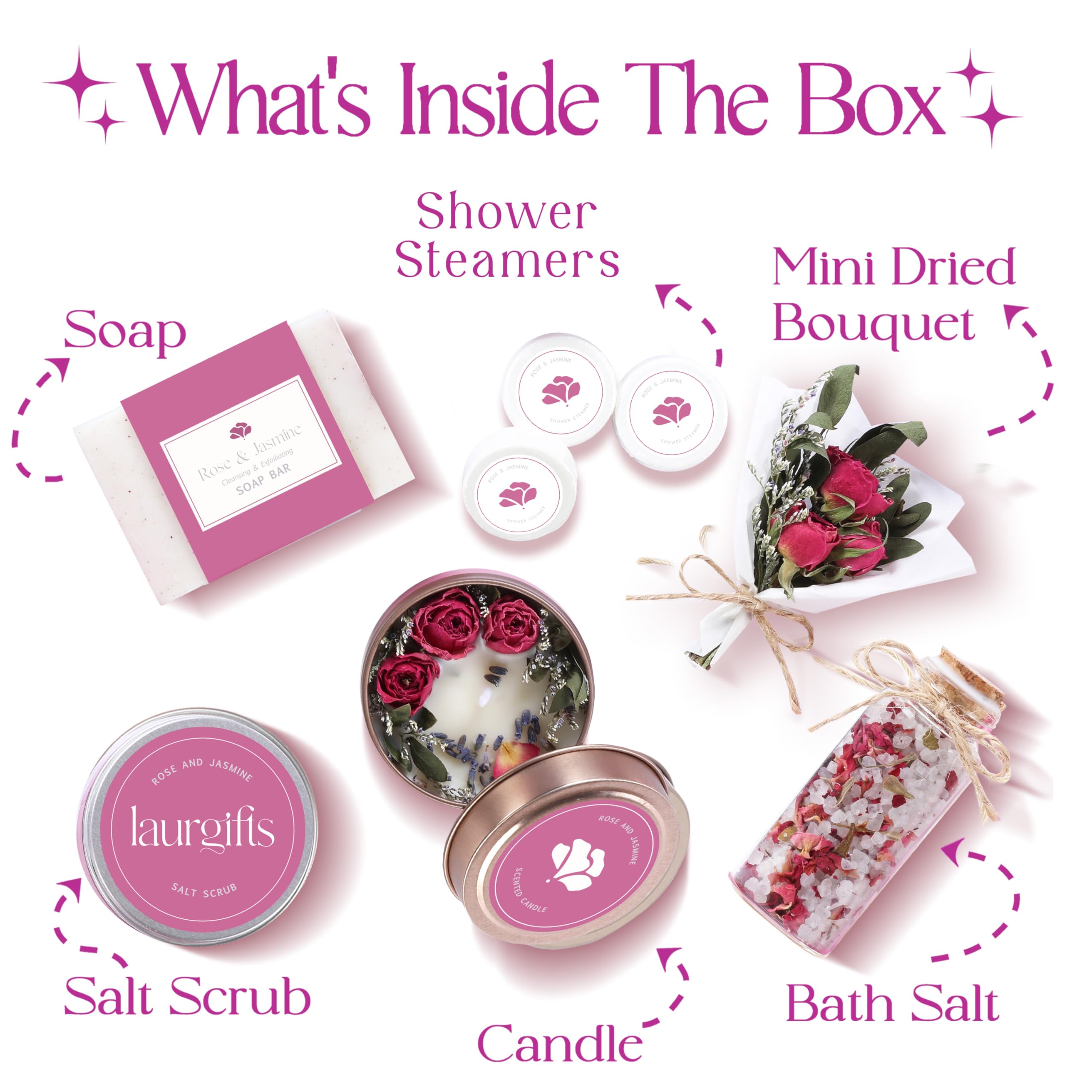 Mothers Day Spa Box for Women – Coffee Scented Candle Set with Bath Bomb & Salt Scrub, Handmade Birthday Present for Her