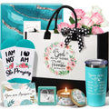 Christian Gifts for Christian Women Faith, Inspirational Religious Gifts for Catholic Women Spiritual Bible Gift Mothers Day Easter Birthday Gift for Womens Mom Sister Friend Wife Coworker w/ Tote Bag