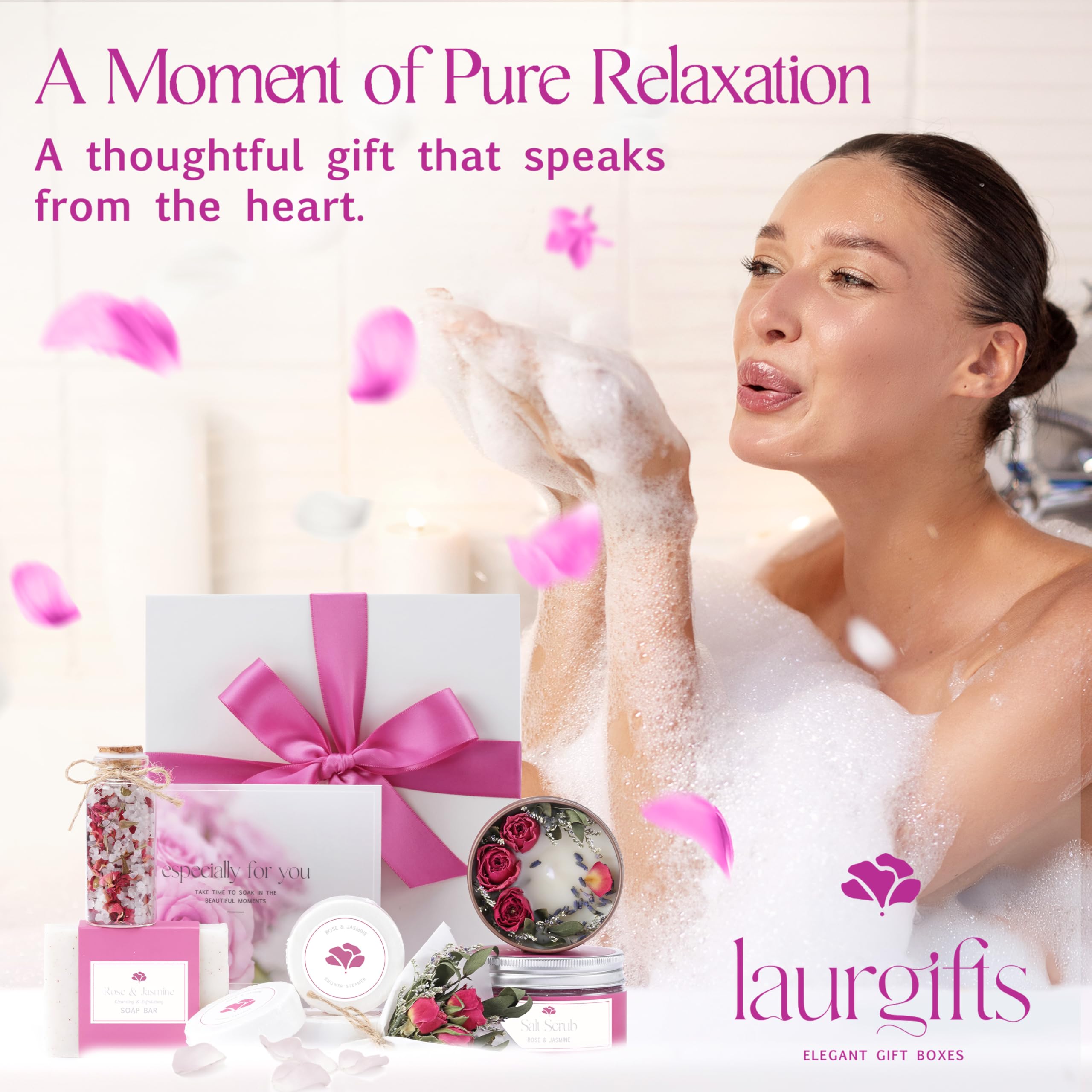 Mothers Day Spa Box for Women – Coffee Scented Candle Set with Bath Bomb & Salt Scrub, Handmade Birthday Present for Her