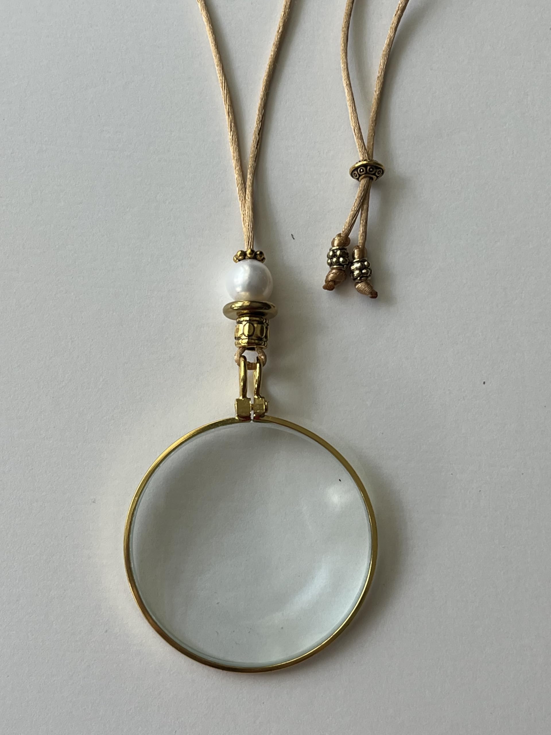 by Wendra Magnifying Necklace with Natural Crystal to Increase Vision & Energy. Handmade