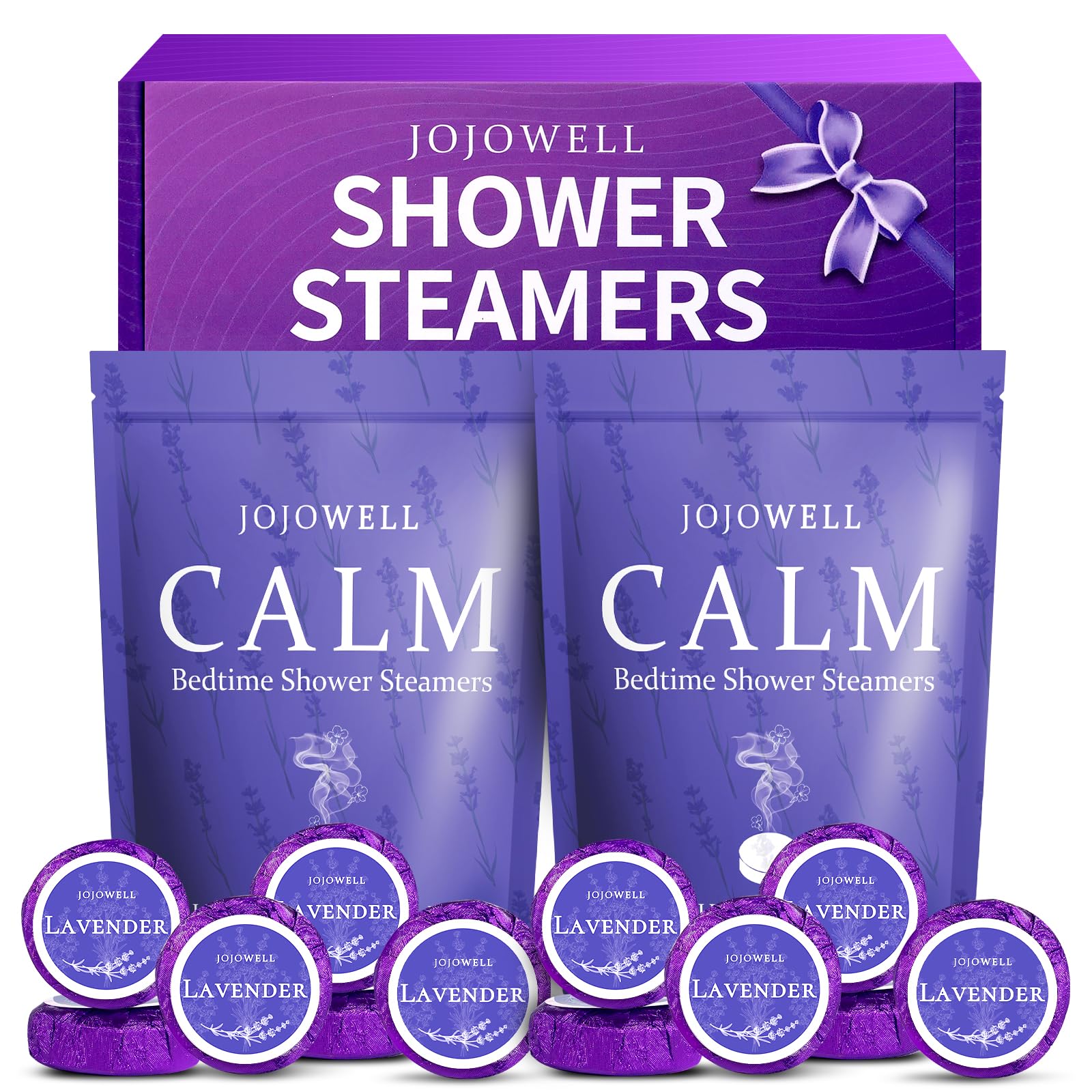 JoJowell Shower Steamers Aromatherapy - 18 Pack Birthday Gifts for Women Men, Mothers Day Gifts for Mom Wife Grandma from Daughter Son, Self Care with Natural Essential Oils Relaxation Home SPA