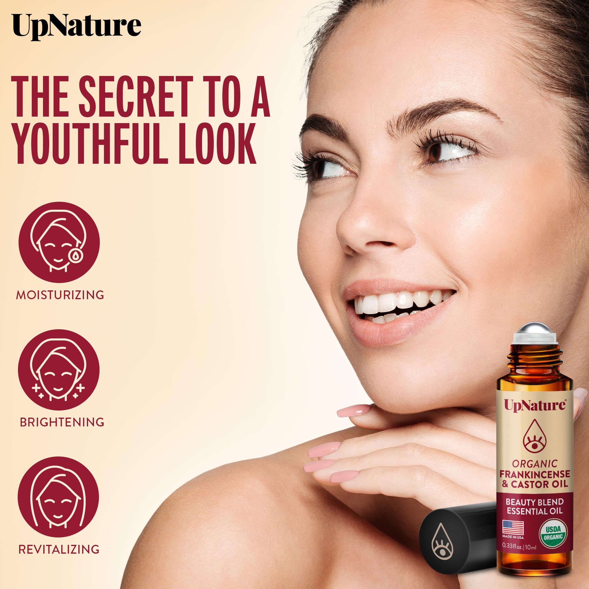 UpNature Calm Essential Oil Roll On - Self Care Gifts for Mom Women Her - 100% Natural Aromatherapy Blend for Relaxation Relief