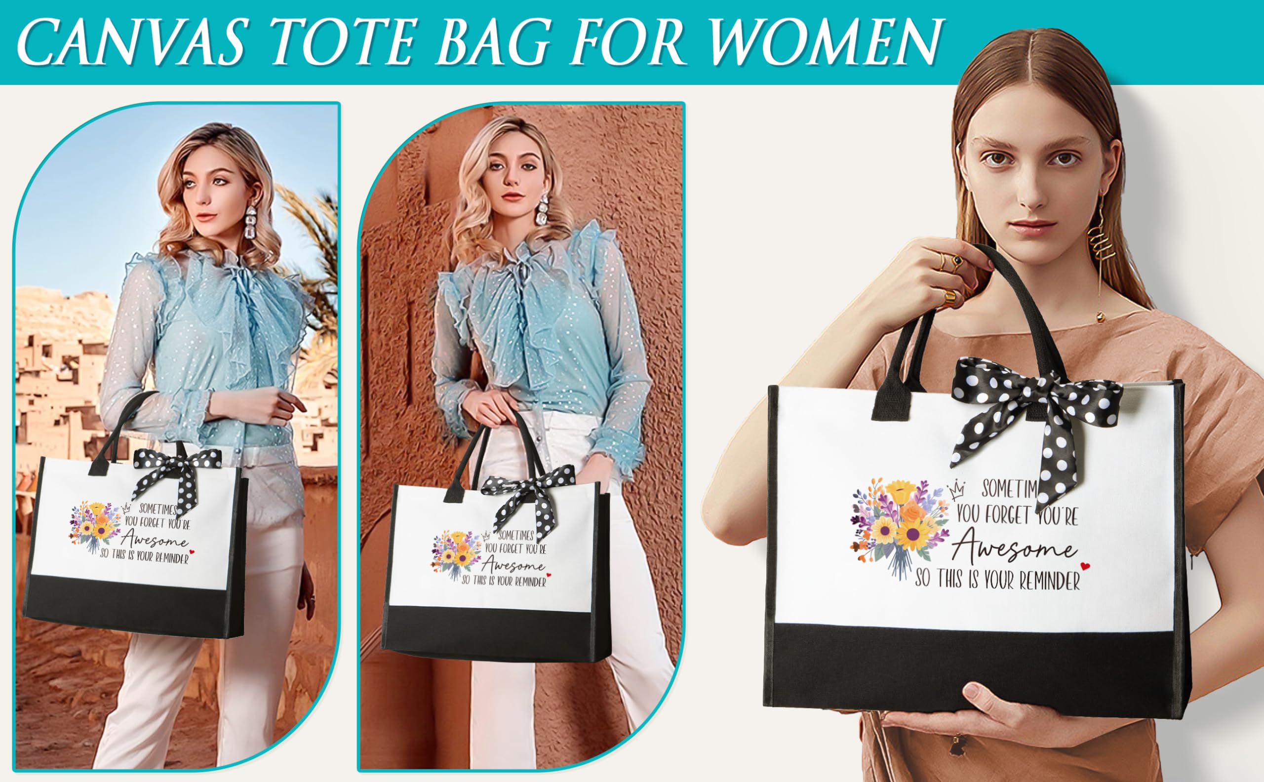 Christian Gifts for Christian Women Faith, Inspirational Religious Gifts for Catholic Women Spiritual Bible Gift Mothers Day Easter Birthday Gift for Womens Mom Sister Friend Wife Coworker w/ Tote Bag