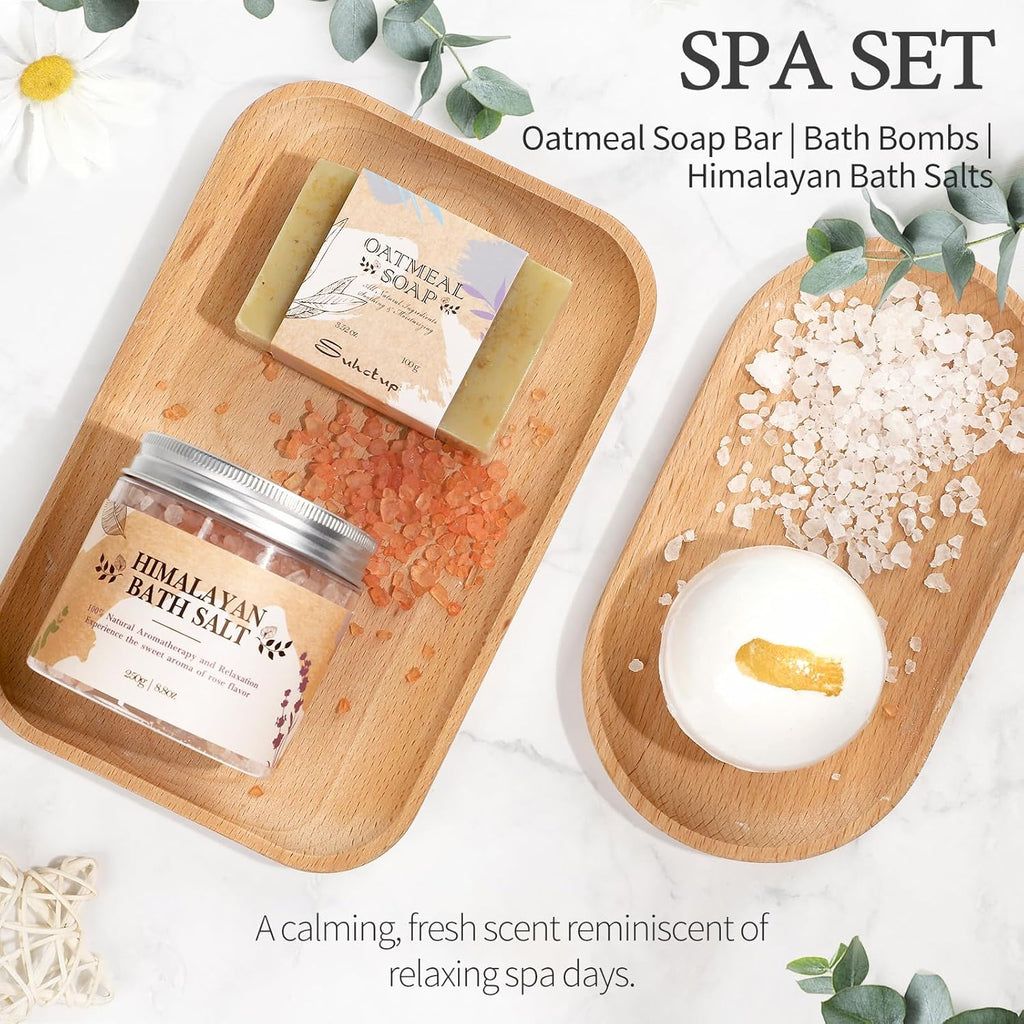 Gifts for Women, Birthday Gift for Women Spa Gifts Self Care Baskets Christmas Gift Relaxing Bath Set with Coffee Cups Latte Mug for Mom Sister Wife Friendship