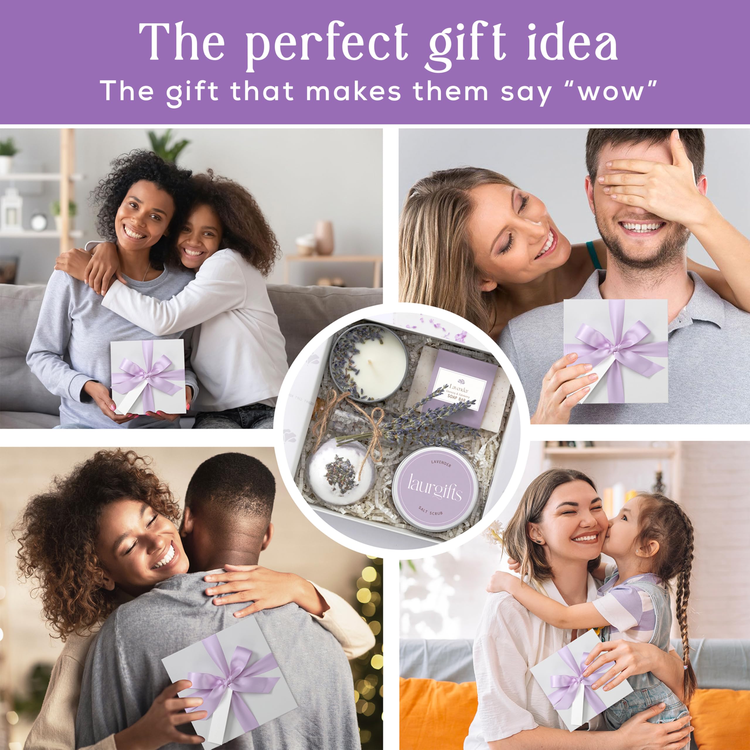 Mothers Day Spa Box for Women – Coffee Scented Candle Set with Bath Bomb & Salt Scrub, Handmade Birthday Present for Her