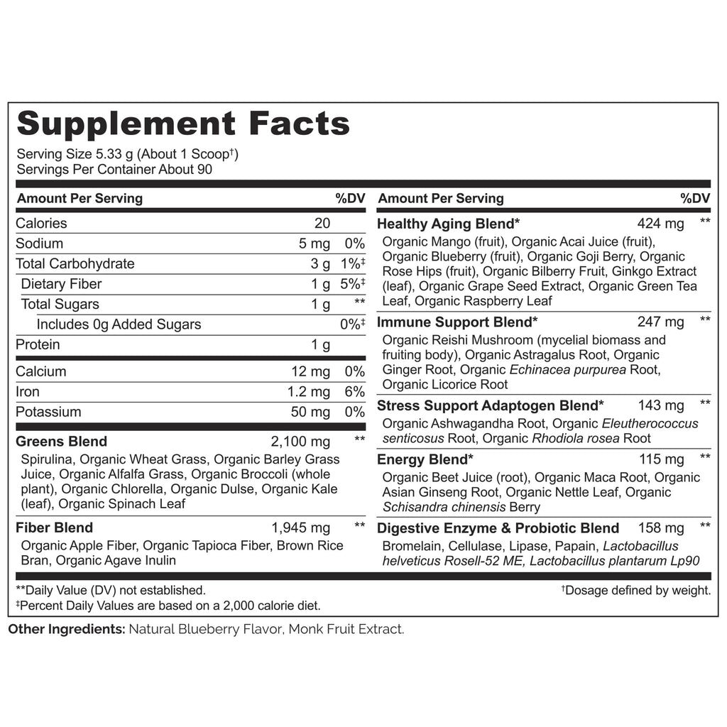 NATURELO Raw Greens Superfood Powder - Unsweetened - Boost Energy, Detox, Enhance Health - Organic Spirulina - Wheat Grass - Whole Food Nutrition from Fruits & Vegetables - 240 Grams
