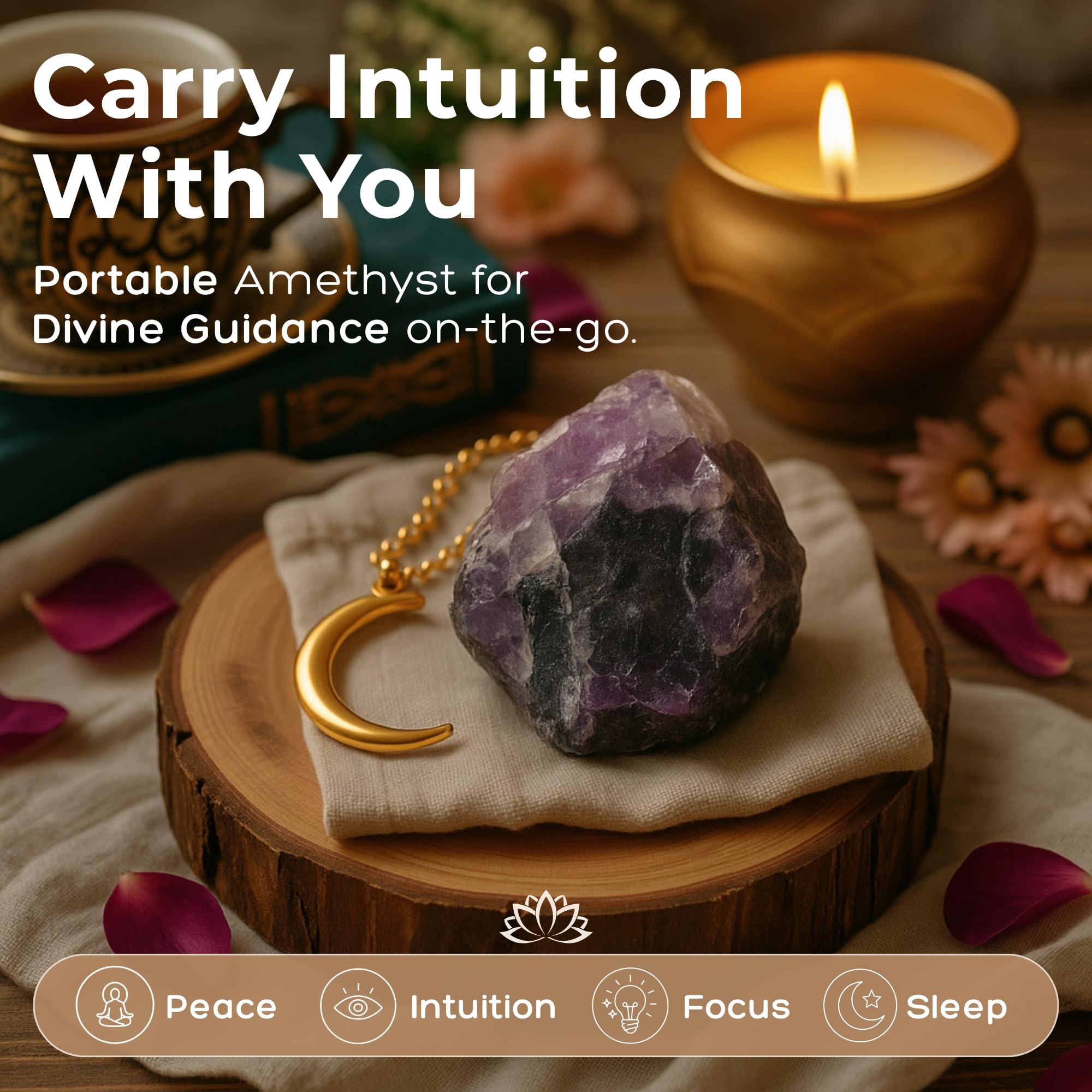 Anima Premium Protection Healing Crystals Set for Energy Shielding - Large Raw Obsidian, Black Tourmaline, Labradorite, Smoky Quartz & Selenite Bar - Wooden Gift Box and Guide Booklet Included