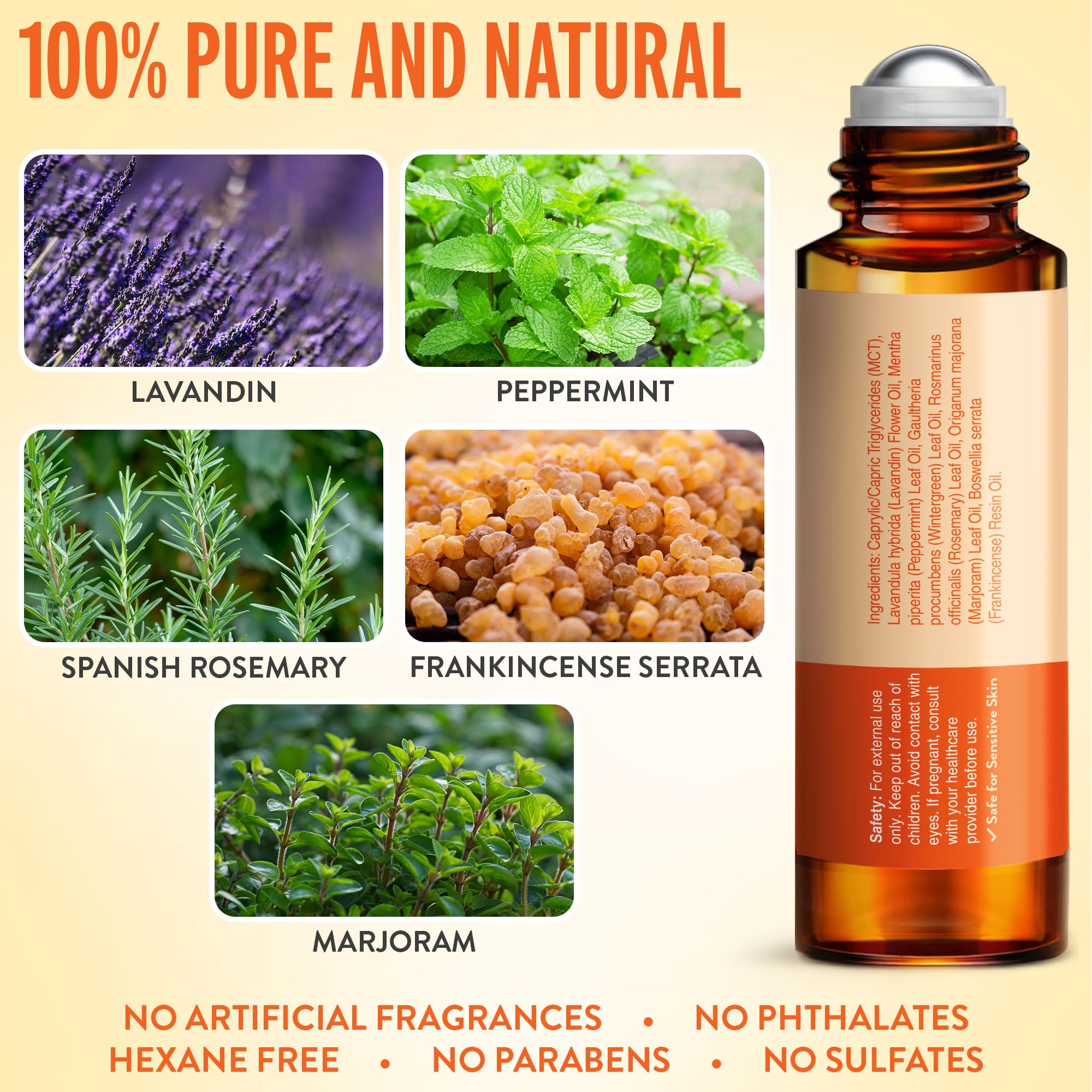 UpNature Calm Essential Oil Roll On - Self Care Gifts for Mom Women Her - 100% Natural Aromatherapy Blend for Relaxation Relief