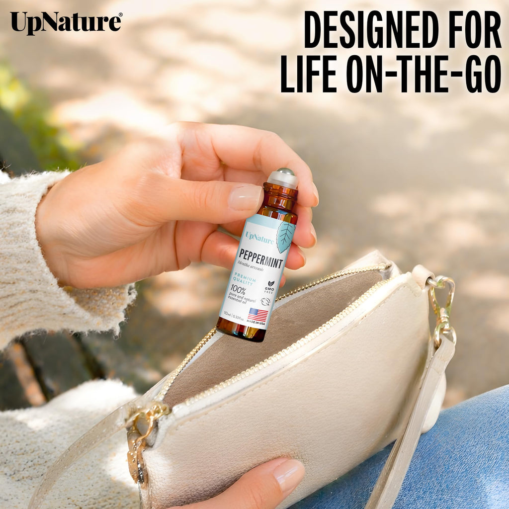 UpNature Calm Essential Oil Roll On - Self Care Gifts for Mom Women Her - 100% Natural Aromatherapy Blend for Relaxation Relief