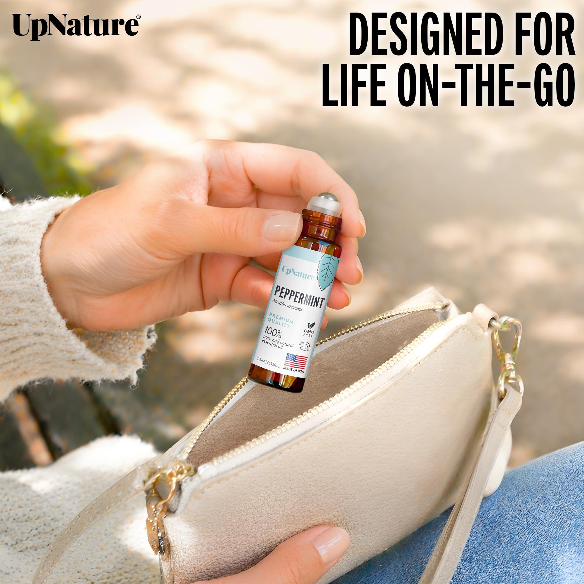 UpNature Calm Essential Oil Roll On - Self Care Gifts for Mom Women Her - 100% Natural Aromatherapy Blend for Relaxation Relief