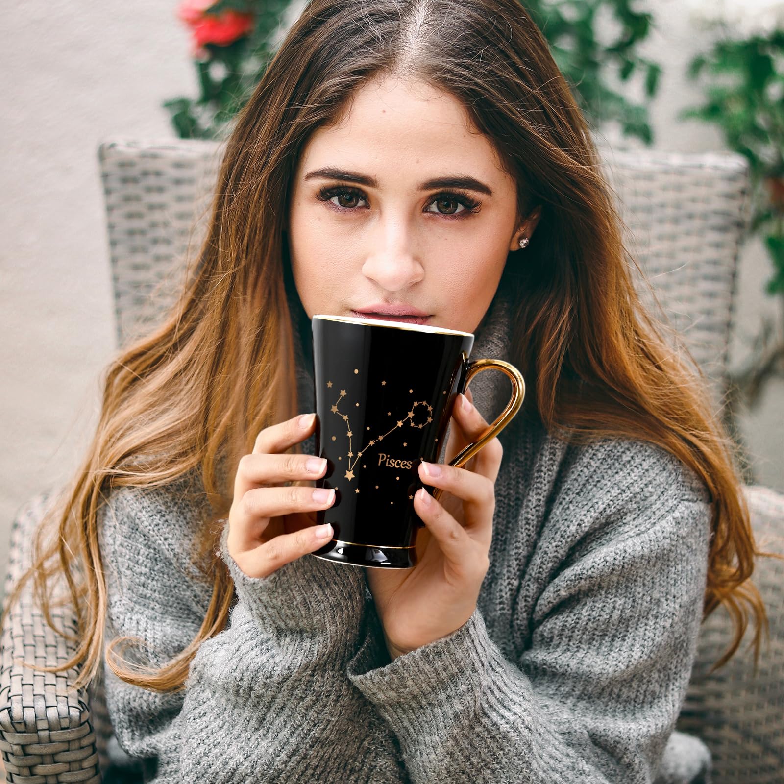 Maustic Aries Gifts for Women Men, March April Birthday Gifts, Zodiac Sign Gift, Astrology Horoscope Constellation Gift for Best Friend, Astrology Lover, Aries Coffee Mug, 12 Oz