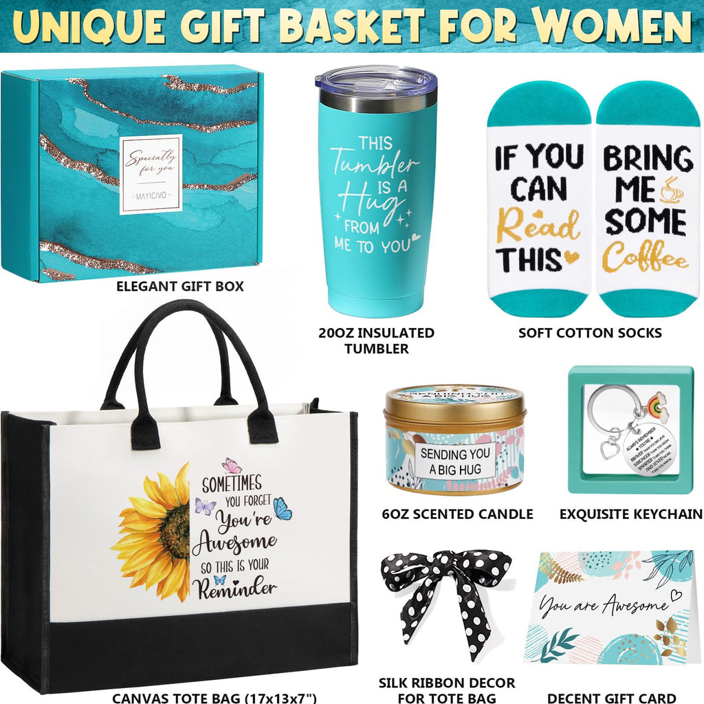 Christian Gifts for Christian Women Faith, Inspirational Religious Gifts for Catholic Women Spiritual Bible Gift Mothers Day Easter Birthday Gift for Womens Mom Sister Friend Wife Coworker w/ Tote Bag