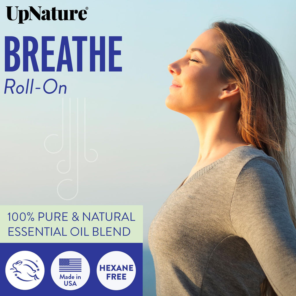 UpNature Calm Essential Oil Roll On - Self Care Gifts for Mom Women Her - 100% Natural Aromatherapy Blend for Relaxation Relief