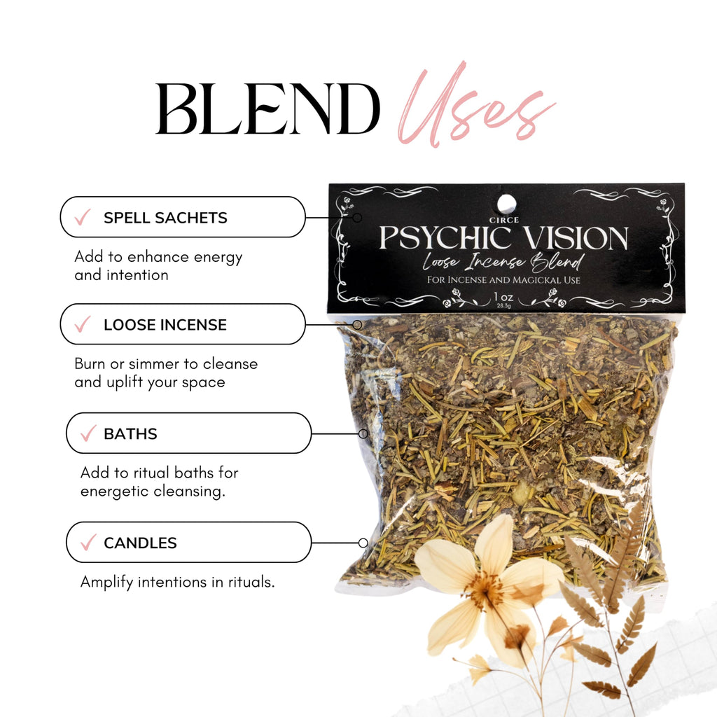 CIRCE Loose Herb Incense Love Spell Aromatic Blend - for Ritual Practices, Amulet Bags, Candle Magic or Loose Incense -Attract New Love or Enhance Existing Flame - Rose Petals & Lavender - 1oz