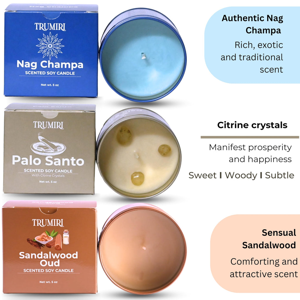 Sage Candle for Cleansing House Negative Energy Smudge Kit - 5oz Soy Wax Natural Clean Organic Non Toxic - Aromatherapy Spiritual Meditation Gifts - Long Lasting Highly Scented Candel with Crystals