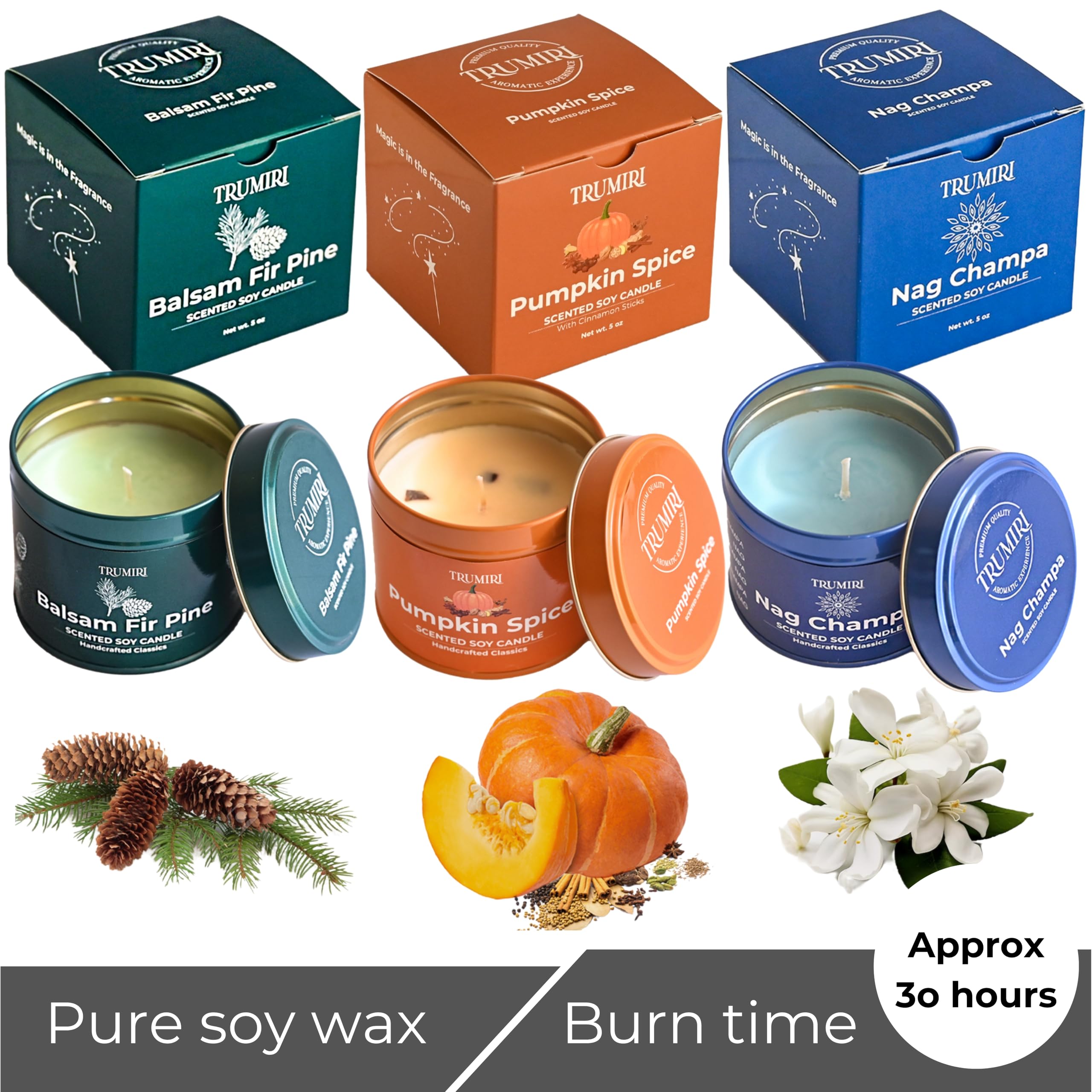 Sage Candle for Cleansing House Negative Energy Smudge Kit - 5oz Soy Wax Natural Clean Organic Non Toxic - Aromatherapy Spiritual Meditation Gifts - Long Lasting Highly Scented Candel with Crystals