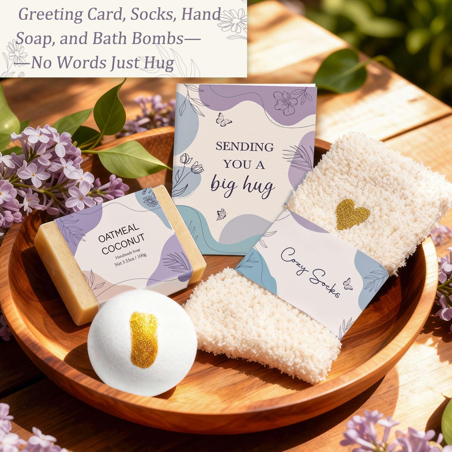 Elegant Birthday Gifts for Women, Black Bow Unique Birthday Relaxing Gifts Box with Scented Candles, Greeting Card & Home-Spa Relaxation, Birthdays Presents for Her, Best Friend, Sister, Wife