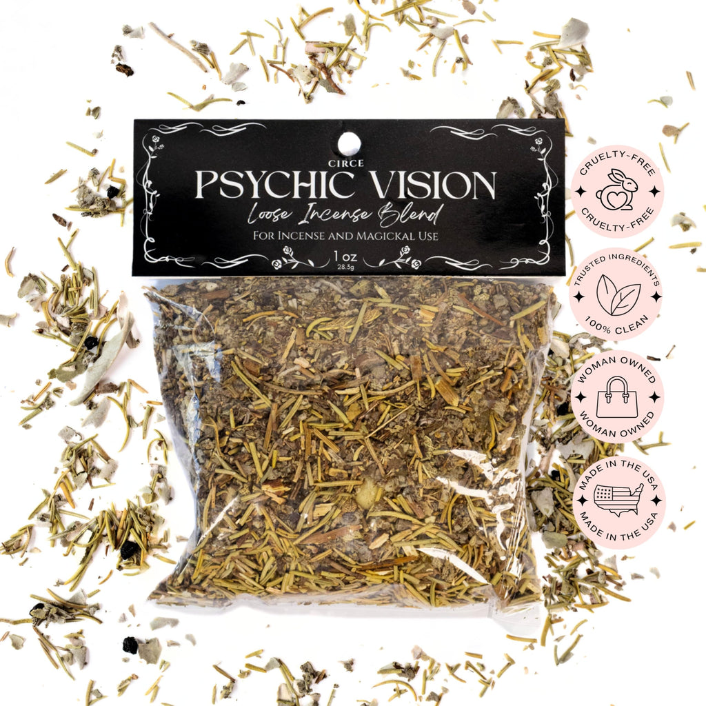 CIRCE Loose Herb Incense Love Spell Aromatic Blend - for Ritual Practices, Amulet Bags, Candle Magic or Loose Incense -Attract New Love or Enhance Existing Flame - Rose Petals & Lavender - 1oz