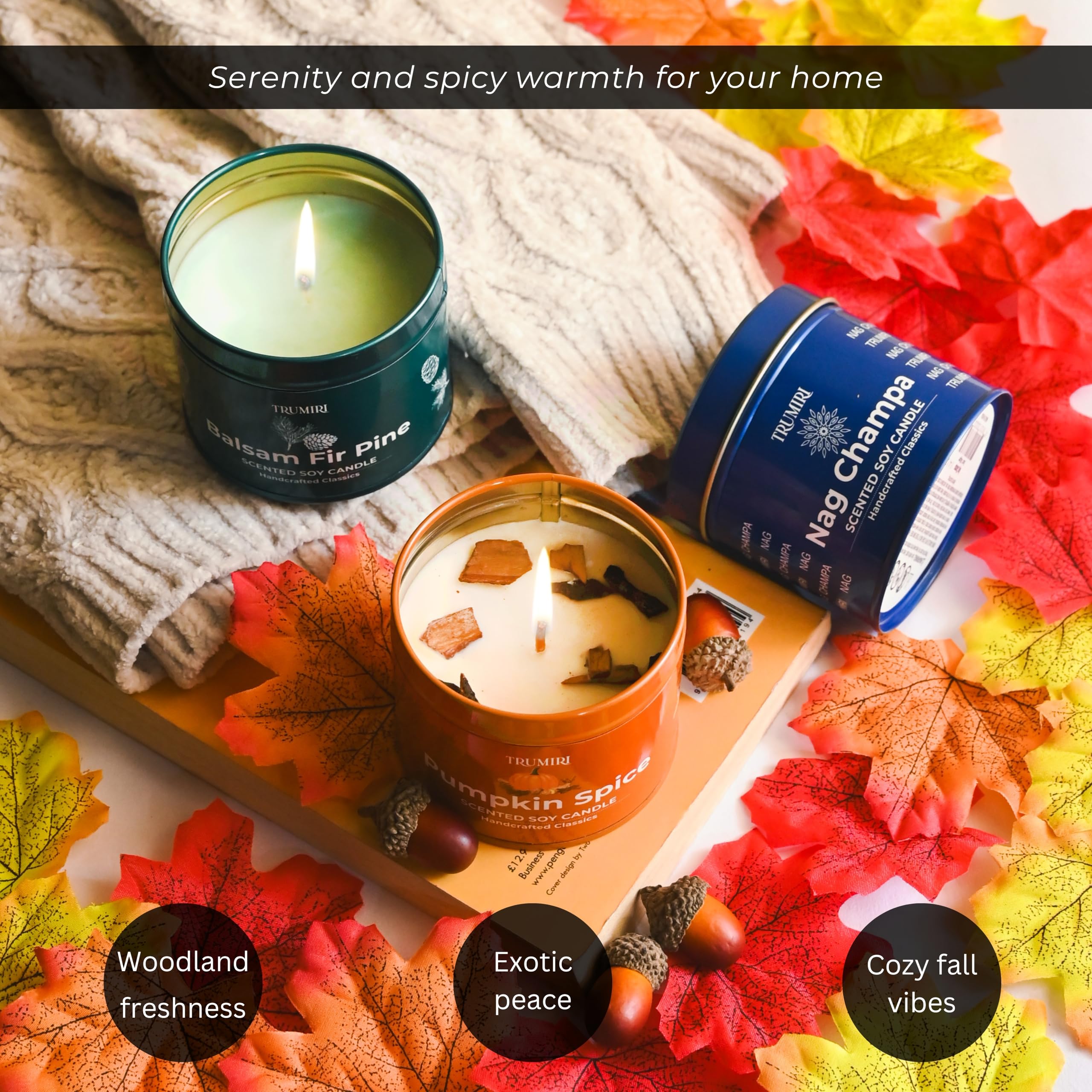 Sage Candle for Cleansing House Negative Energy Smudge Kit - 5oz Soy Wax Natural Clean Organic Non Toxic - Aromatherapy Spiritual Meditation Gifts - Long Lasting Highly Scented Candel with Crystals