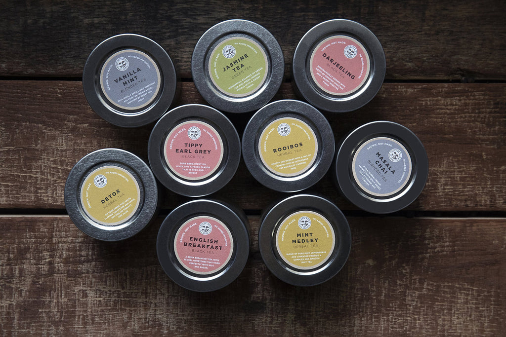Golden Moon Tea Variety Pack - 9 Loose Leaf Tea Sampler - Organic Black, Green, White, and Herbal Teas Gift Set