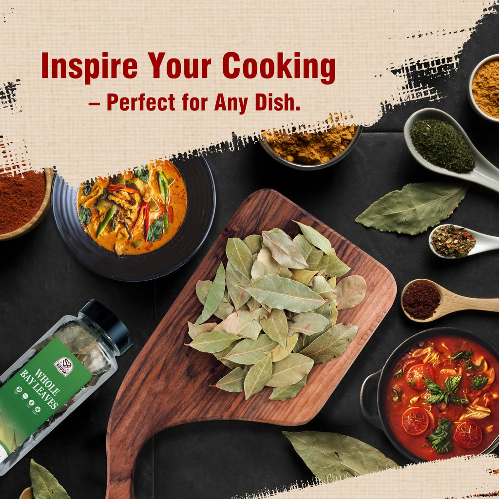 52USA Bay Leaves Whole, 2 oz, Dried Bay Leaves, All Natural, Gluten Free, Caffeine Free, No Sugar, Laurel Herbs for Cooking