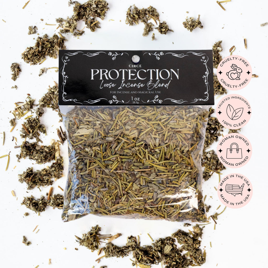 CIRCE Loose Herb Incense Love Spell Aromatic Blend - for Ritual Practices, Amulet Bags, Candle Magic or Loose Incense -Attract New Love or Enhance Existing Flame - Rose Petals & Lavender - 1oz