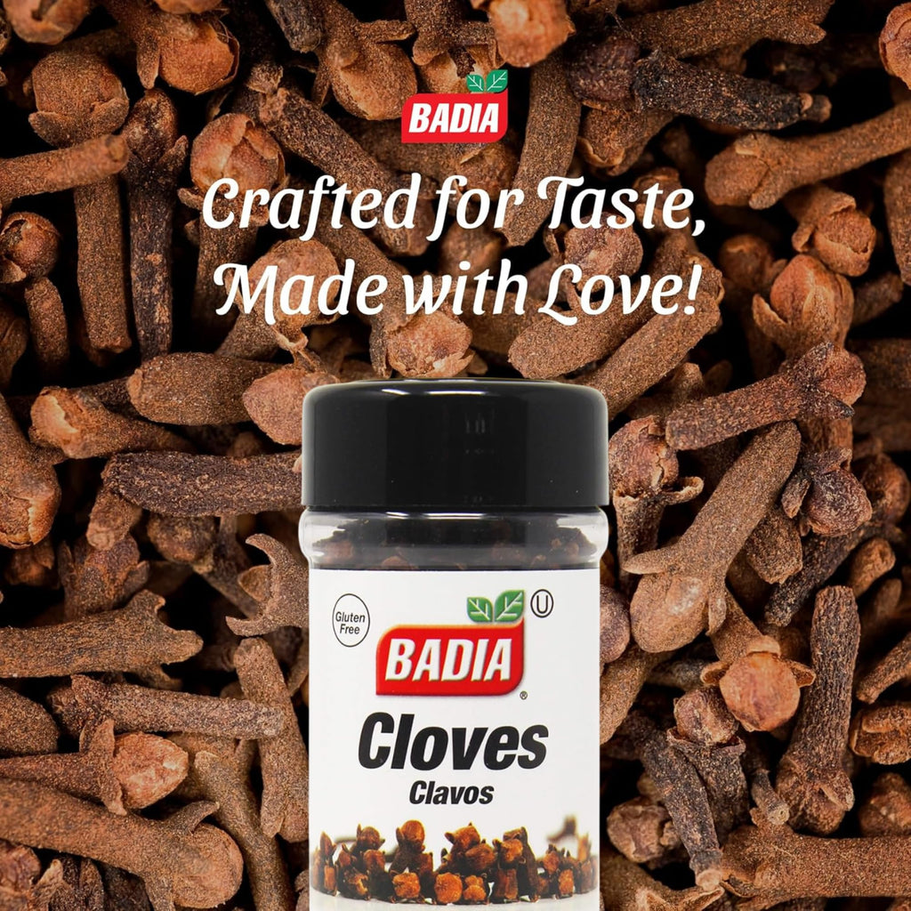 Badia Whole Cloves, 1.25 oz, Premium Spice for Baking, Cooking, Beverages, Aromatic & Flavorful