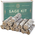 Handcrafted 4 Inch White Sage Sticks - Fresh, Natural California Sage Smudge Sticks with Instructions & Blessings - Wand Sage for Cleansing House Negative Energy & Other Smudging Rituals