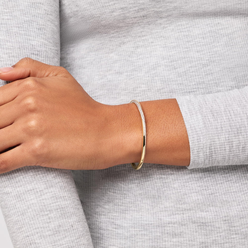 Ana Luisa Bracelets for Women - 14K Gold Plated & Silver Rhodium Bangle and Cuff Bracelets - Sleek Designs Perfect for Layering - Hypoallergenic, Water-Resistant, Tarnish-Free Bracelet for Daily Wear