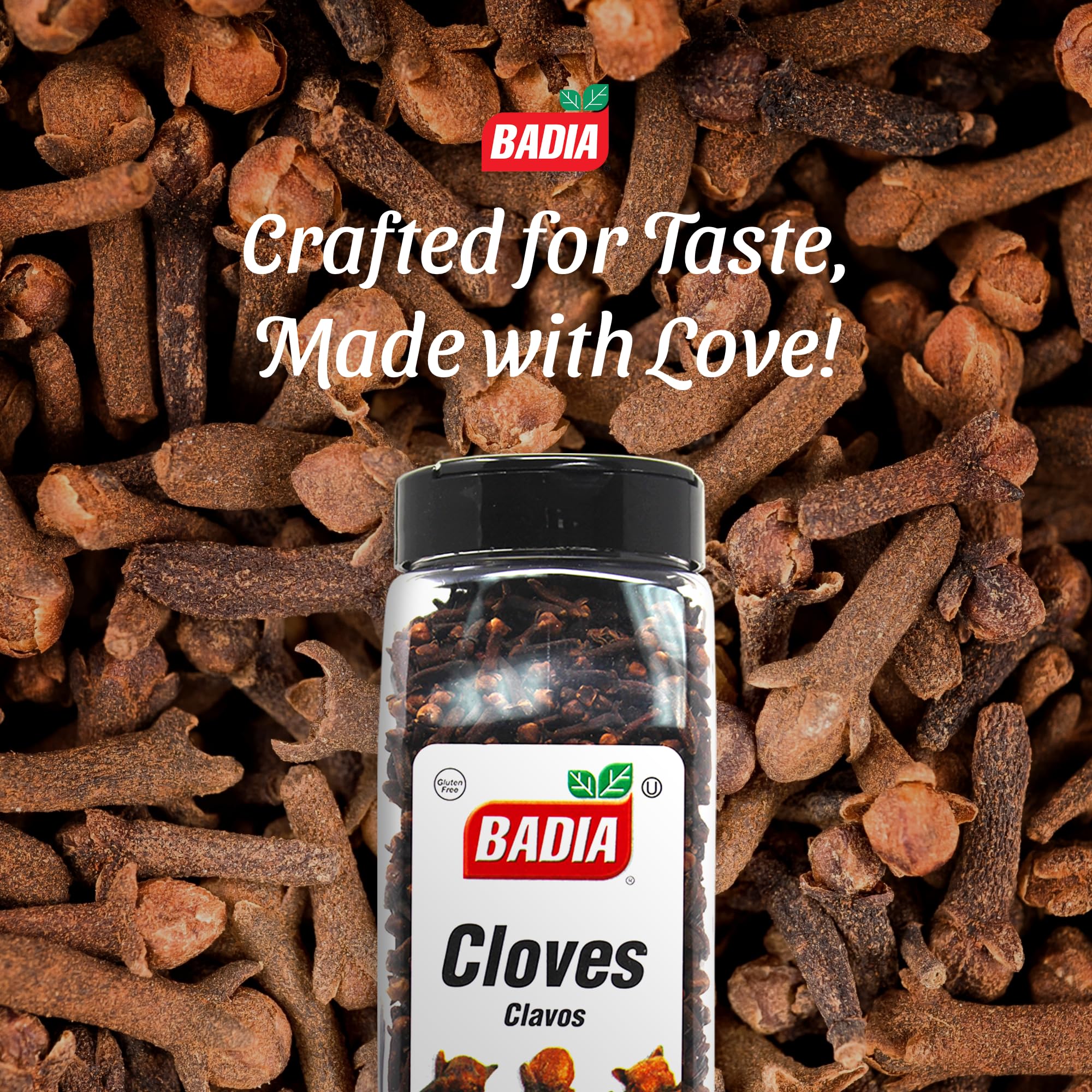 Badia Whole Cloves, 1.25 oz, Premium Spice for Baking, Cooking, Beverages, Aromatic & Flavorful