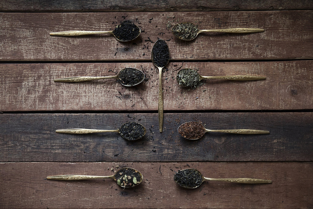 Golden Moon Tea Variety Pack - 9 Loose Leaf Tea Sampler - Organic Black, Green, White, and Herbal Teas Gift Set